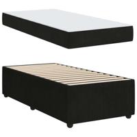 Bedframe met matras met matras Zwart 90 x 200 cm Fluweel - thumbnail
