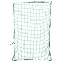 VidaXL Aanhangwagennet elastisch touw 2,2x1,5 m polypropeen groen - thumbnail