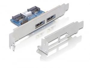 Delock 61725 Slotbeugel 2 x eSATApd 5 V / 12 V Delock 61725 Slotbeugel 2 x eSATApd 5 V / 12 V