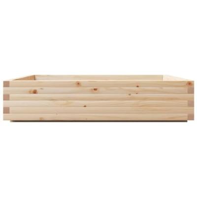 VidaXL Plantenbak 110x110x26,5 cm massief grenenhout
