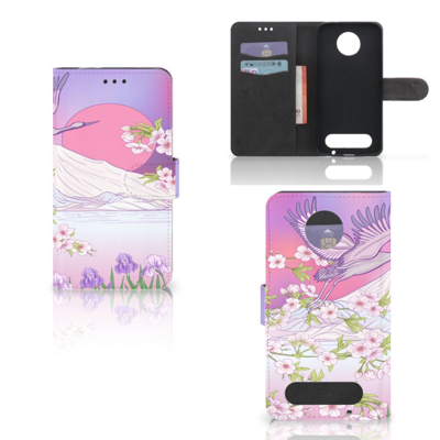 Motorola Moto Z2 Force Telefoonhoesje met Pasjes Bird Flying Motorola Moto Z2 Force Telefoonhoesje met Pasjes Bird Flying