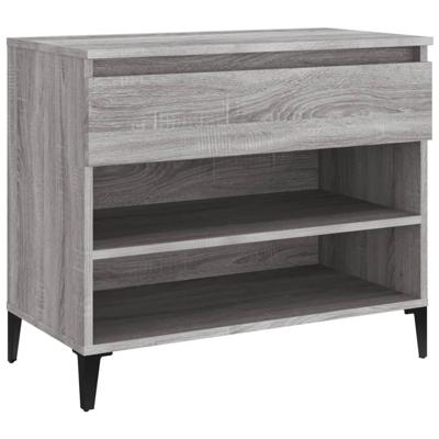 Schoenenkast 70x36x60 cm bewerkt hout sonoma grijs