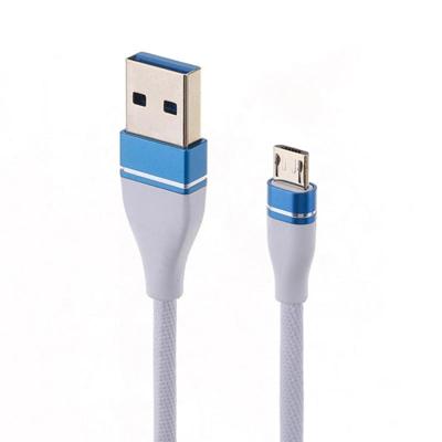 Nylon Weave stijl USB naar micro USB Data Sync oplaadkabel kabel lengte: 1M voor Galaxy Huawei Xiaomi LG HTC en andere smartphones (wit)