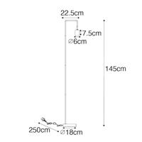 QAZQA Moderne vloerlamp zwart verstelbaar - Java - thumbnail