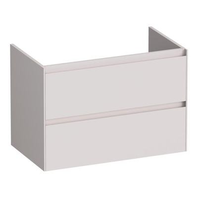 Brauer Inspire - Onderkast 80 cm - met 2 Softclose Lades Greeploos en 1 Sifon Uitsparing - Mat Zand