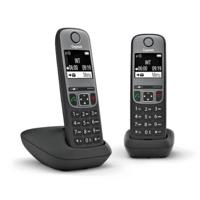Gigaset A705 Duo Draadloze DECT Telefoon Zwart - thumbnail