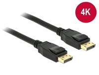 Delock 83805 DisplayPort-kabel DisplayPort Aansluitkabel DisplayPort-stekker, DisplayPort-stekker 1.00 m Zwart Vergulde steekcontacten - thumbnail
