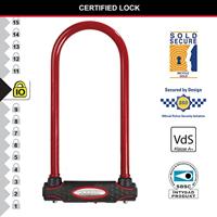 Masterlock U-Slot, 210x110mm, O13mm, rood - 8195EURDPROCOLWR 8195EURDPROCOLWR - thumbnail