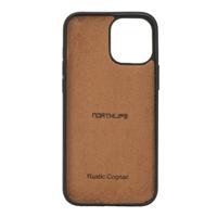 NorthLife - iPhone 12 Pro Max - Leren Backcover hoes - Cognac - thumbnail