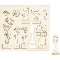 Creativ Company Diy houten figuren, l: 15,5 cm, b: 17 cm, dikte 3 mm, 1 doos - thumbnail