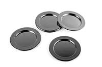 ECHTWERK Tafel accessoires (decoratieve glazen onderzetter 6t, Zwart, 6-delig) - thumbnail