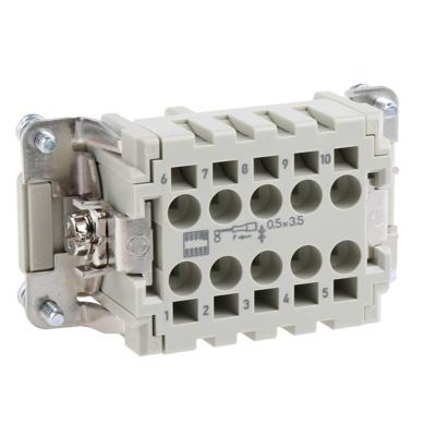 HARTING 09330102716 Businzetstuk Han® E 10 + PE Cage Clamp 1 stuk(s) Piece