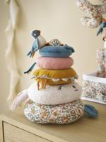 Stapeltoren RETRO FLOWER geel - thumbnail