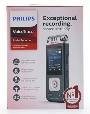 Philips DVT6110 VoiceTracer Audiorecorder Zwart/Zilver