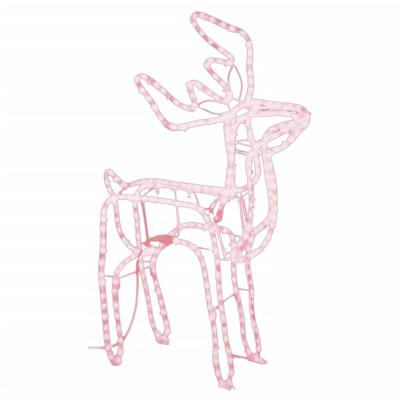 Kerstfiguur rendier warmwit 76x42x87 cm