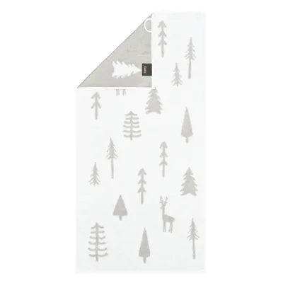 Cawö Cawö Winter Edition 6273 Douchelaken 70x140 wit/platin