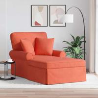 Chaise Lounge met Rok met kussen Rood-oranje 91 x 157 x 91 cm - thumbnail