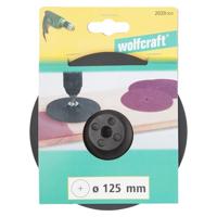 Wolfcraft Steunschijf | Rubber | 6mm schacht | Ø125mm | 1 stuk - 2020000 - thumbnail