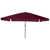 VidaXL Tuinparasol bordeaux rood 395 x 395 x 245 cm polyester en staal - thumbnail