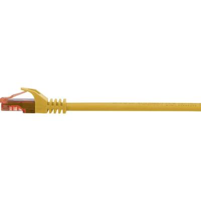 Renkforce RF-5370038 RJ45 Netwerkkabel, patchkabel CAT 6 U/UTP 10.00 m Geel Snagless, Halogeenvrij 1 stuk(s)