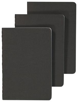 HEMA Schriften zwart A6 gelinieerd - 3 stuks