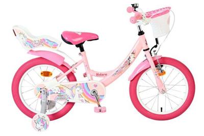 Volare unicorn kinderfiets - meisjes - 16 inch - roze