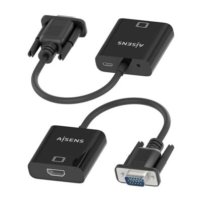 Adapter HDMI naar VGA Aisens A115-0873 20 cm Zwart