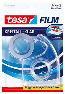 tesa 57318-00002-04 tesafilm Kristalhelder Transparant (l x b) 10 m x 15 mm 1 stuk(s) tesa 57318-00002-04 tesafilm Kristalhelder Transparant (l x b) 10 m x 15 mm 1 stuk(s)