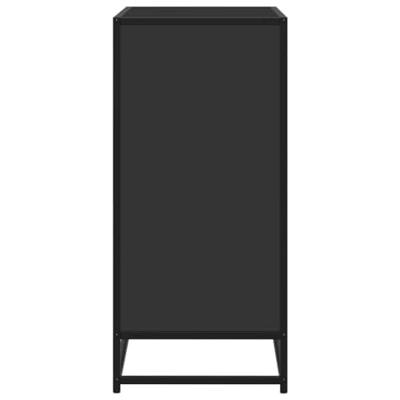 Dressoir 68x35x76 cm bewerkt hout zwart