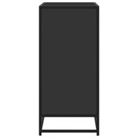 Dressoir 68x35x76 cm bewerkt hout zwart - thumbnail