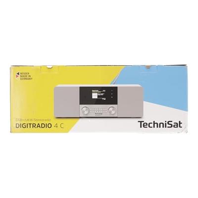 TechniSat DigitRadio 4 C - Stereo digitale radio (DAB+, FM, kleurendisplay, Bluetooth, hoofdtelefoonaansluiting, AUX-ingang, wekker, OLED-display, 20 Watt RMS, Elac luidspreker) Kleurendisplay. zwart