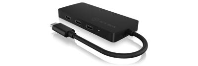 ICY BOX IB-HUB1429-CPD USB-C (USB 3.2 Gen 2) multiport hub 4 poorten Zwart ICY BOX IB-HUB1429-CPD USB-C (USB 3.2 Gen 2) multiport hub 4 poorten Zwart
