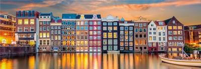 Clementoni legpuzzel panorama bright amsterdam, 1000st.