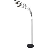 LED Vloerlamp 15W Dimbaar Warm Wit 3000K Mat Zwart Aluminium - thumbnail