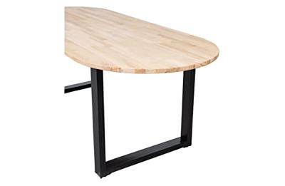 WOOOD Ovale Eettafel 'Tablo' met U-poot, 220 x 90cm