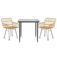 3-delige Tuinset poly rattan - thumbnail