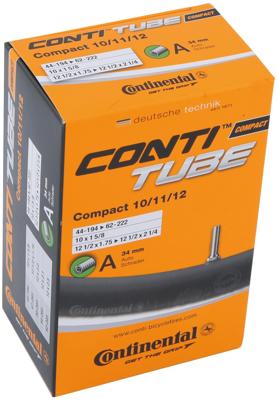 Continental binnenband "compact 10/11/12"" conti tube compact 10-12" 44/62-194/222 a34