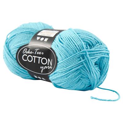 Creativ Company Katoengaren, turquoise, 50gr, 170m Creativ Company Katoengaren, turquoise, 50gr, 170m
