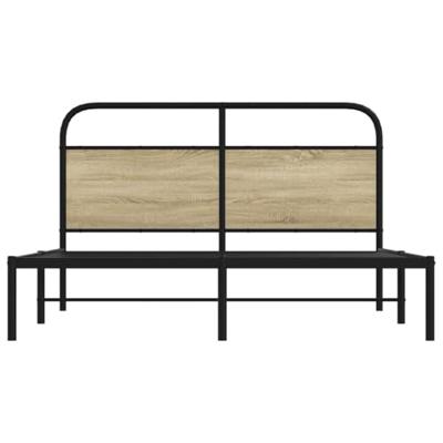 Bedframe zonder matras bewerkt hout sonoma eikenkleur 150x200cm