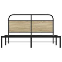 Bedframe zonder matras bewerkt hout sonoma eikenkleur 150x200cm - thumbnail