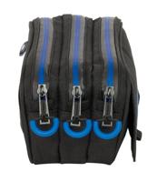 Pennenetui met 3 vakken Kelme Jet black Zwart 21,5 x 10 x 8 cm - thumbnail