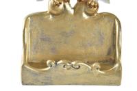 Decoratieve figuren DKD Home Decor Wit Gouden Uilen 10 x 8 x 7 cm - thumbnail