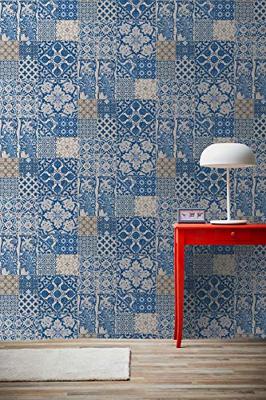 Livingwalls Metropolitan Stories blauw behang | 369231