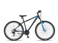 Umit Mirage Cropped MTB 29 Inch 50 cm Unisex 21V V Brakes Zwart/Blauw - thumbnail