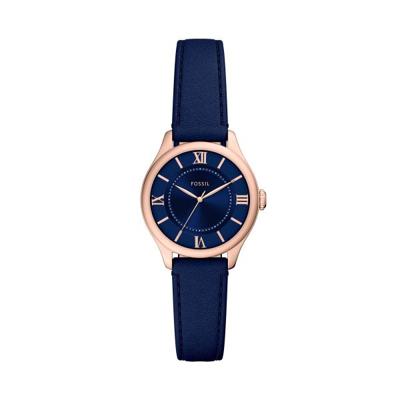 Horlogeband Fossil ES5424 Leder Blauw 14mm