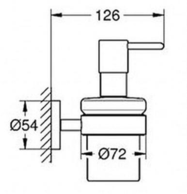 GROHE Essentials Zeepdispenser - 160ml - met houder - wandmontage - supersteel 40448dc1 - thumbnail