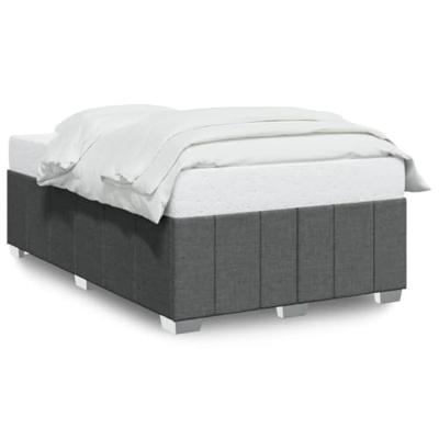 Bedframe zonder matras 120x190 cm stof donkergrijs