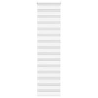VidaXL Zebra rolgordijn 60x230 cm stofbreedte 55,9 cm polyester wit - thumbnail