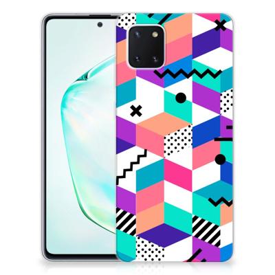 Samsung Galaxy Note 10 Lite | TPU Hoesje | Blokken Kleurrijk Samsung Galaxy Note 10 Lite | TPU Hoesje | Blokken Kleurrijk