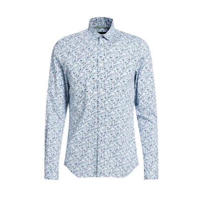 WE Fashion tall fit overhemd met all over print bravo blue WE Fashion tall fit overhemd met all over print bravo blue